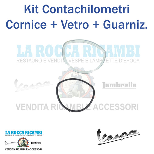 Kit revisione contachilometri Vespa ET3 - GTR - TS (Cornice + Vetro + Guarnizione)