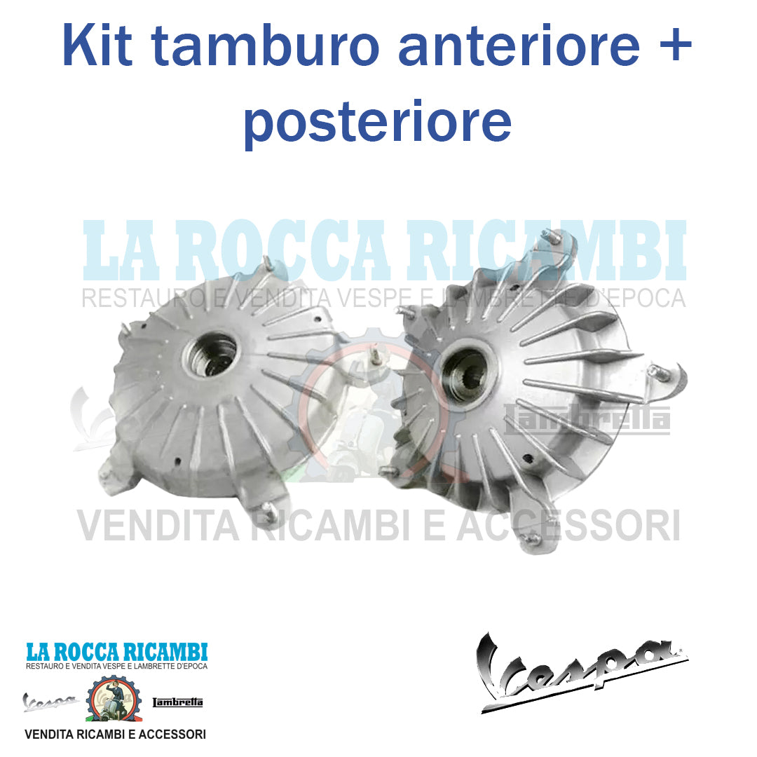 Kit tamburi anteriore + posteriore Vespa 50 SPECIAL / ET3 / PRIMAVERA