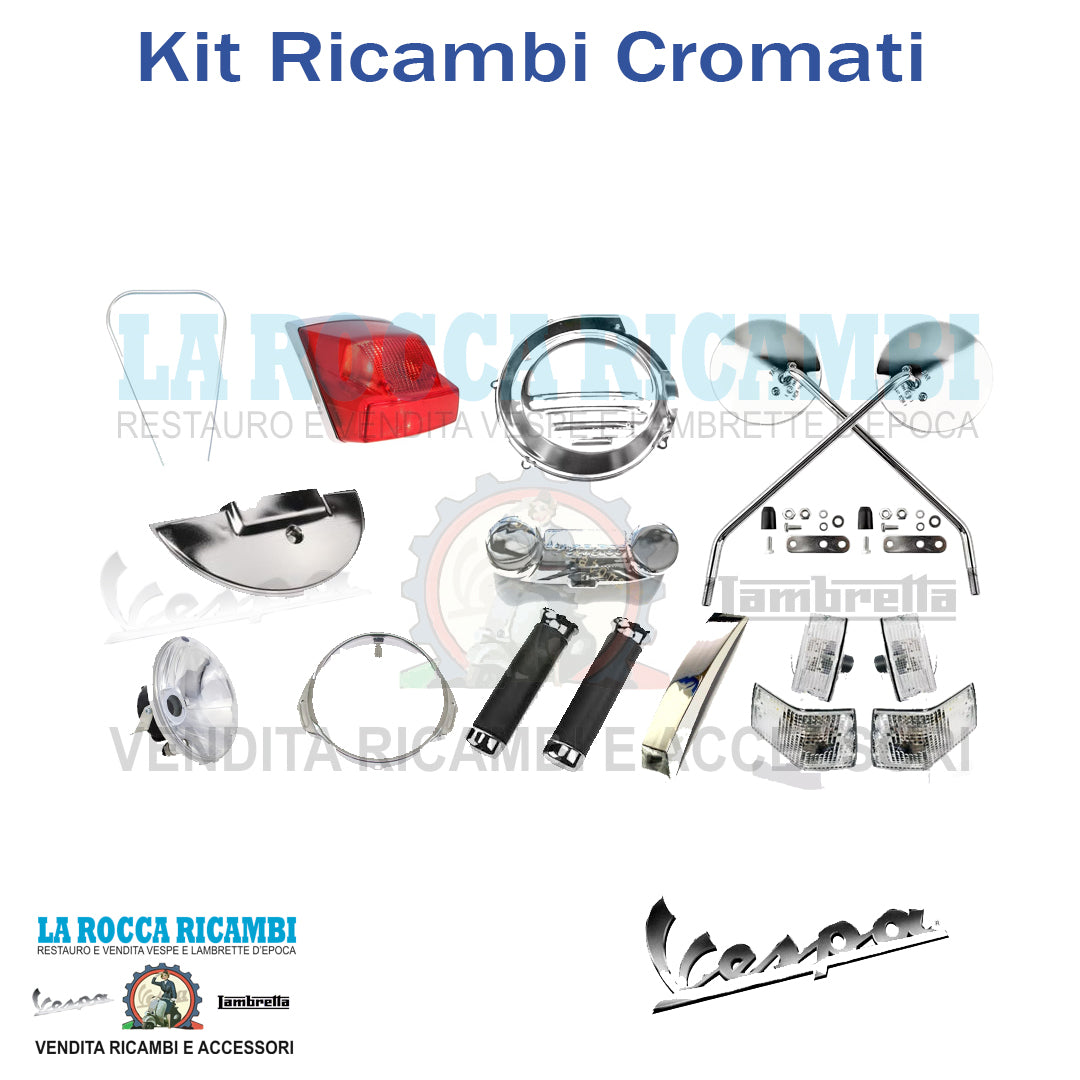 Kit Ricambi Cromati Cromature Per Vespa PX Millenium