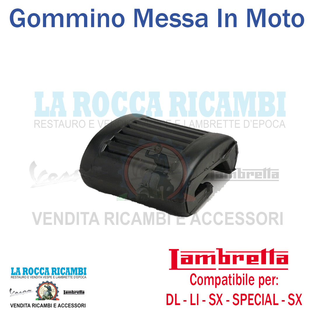 Gommino protezione pedale avviamento / messa in moto Lambretta LI / TV / SPECIAL / SX / DL [NERO]