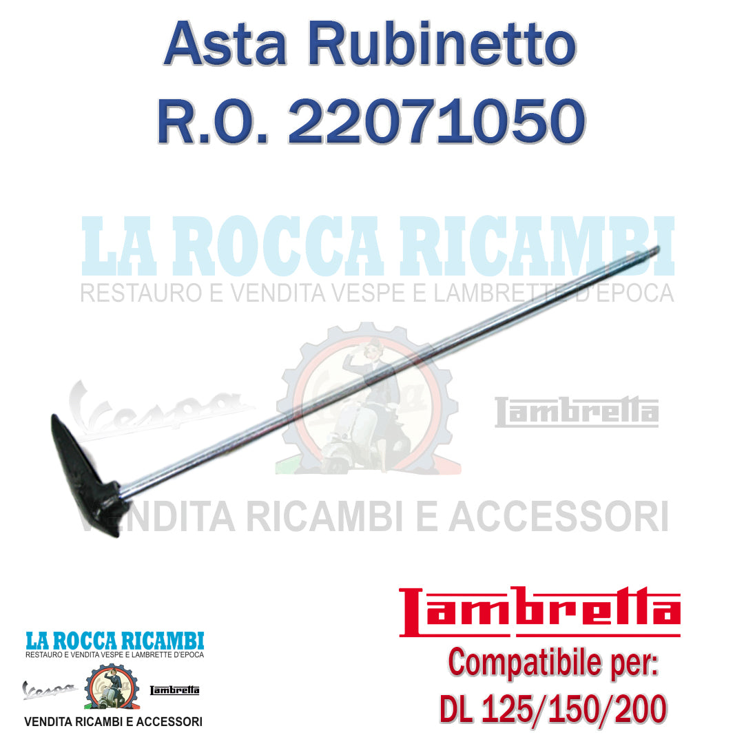 Leva Asta Rubinetto Benzina Lambretta DL 125/150/200 [22 CM]