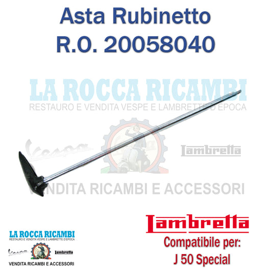 Leva Asta Rubinetto Benzina Lambretta J 50 Special [27 CM]