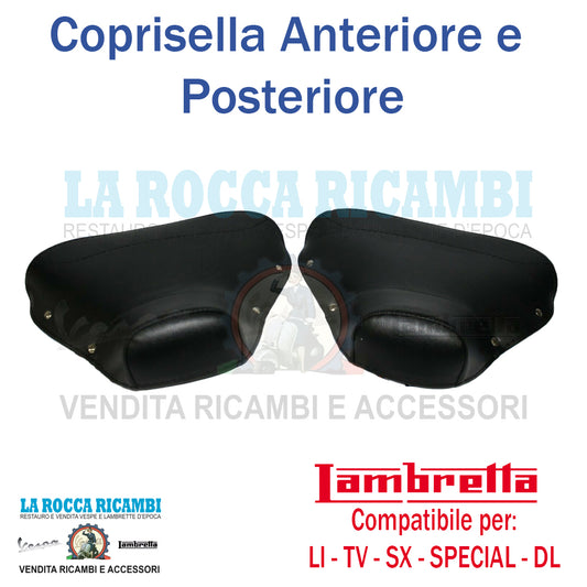 Coprisella Anteriore e Posteriore Lambretta LI 125/150 - TV 175 (Colore Nero)