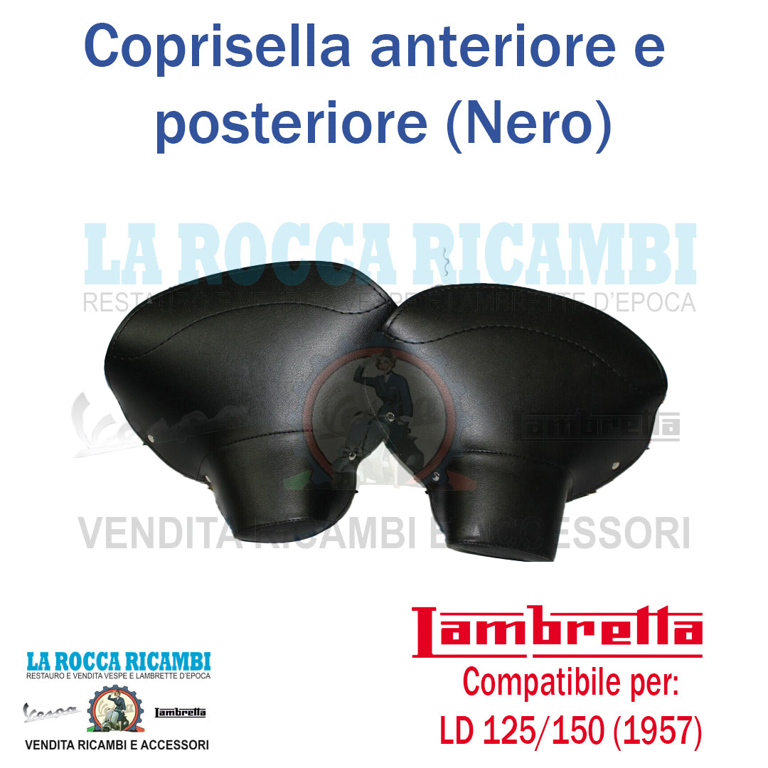 Coprisella Anteriore e Posteriore Lambretta LD 125 / 150 derivata 1957 (Colore Nero)