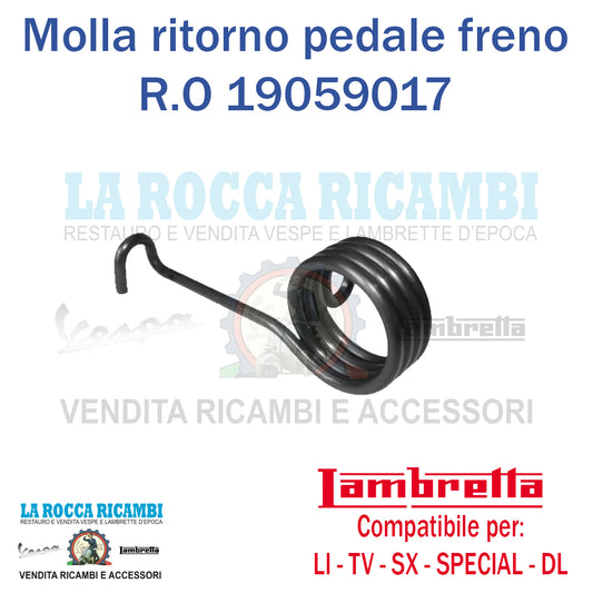 Molla Ritorno Pedale Freno Lambretta LI - TV - SPECIAL - SX - DL Dal 1961 al 1970
