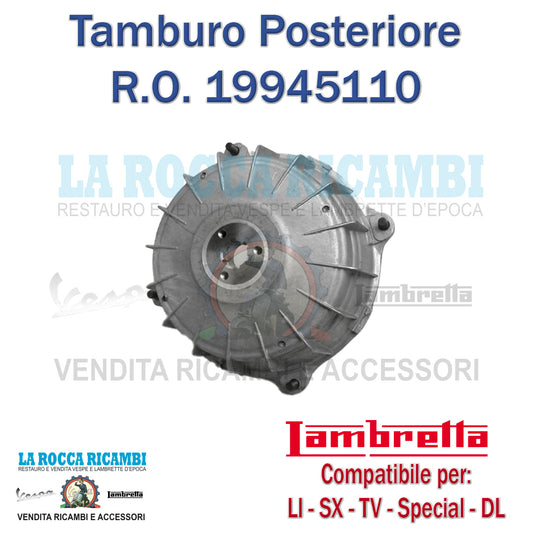 Tamburo Posteriore Lambretta LI - TV - SPECIAL - SX - DL