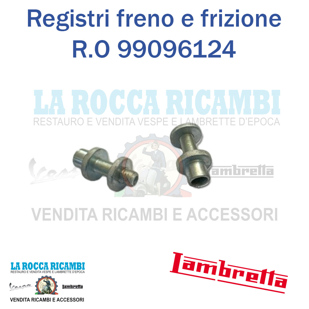 Registri Freno e Frizione Manubrio Lambretta D/LD 125/150 - E/F 125