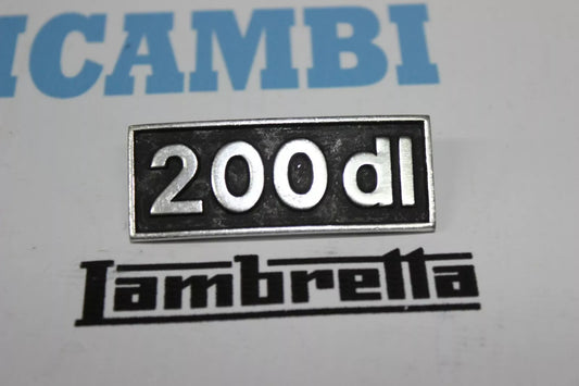 Scritta Targhetta "200 DL" Lambretta DL 200
