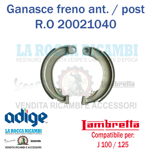 Ganasce Freno Posteriore Lambretta J 100 / 125