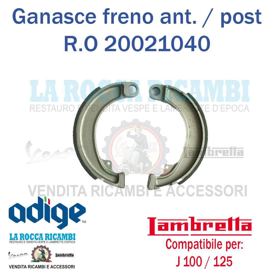 Ganasce Freno Posteriore Lambretta J 100 / 125