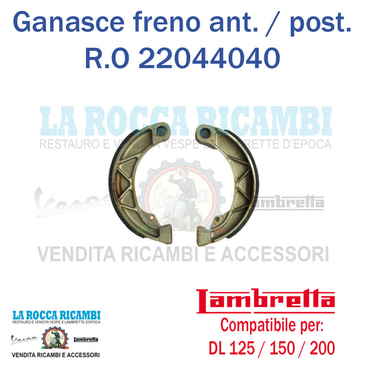 Ganasce Anteriore / Posteriore Lambretta DL 125 / 150 / 150