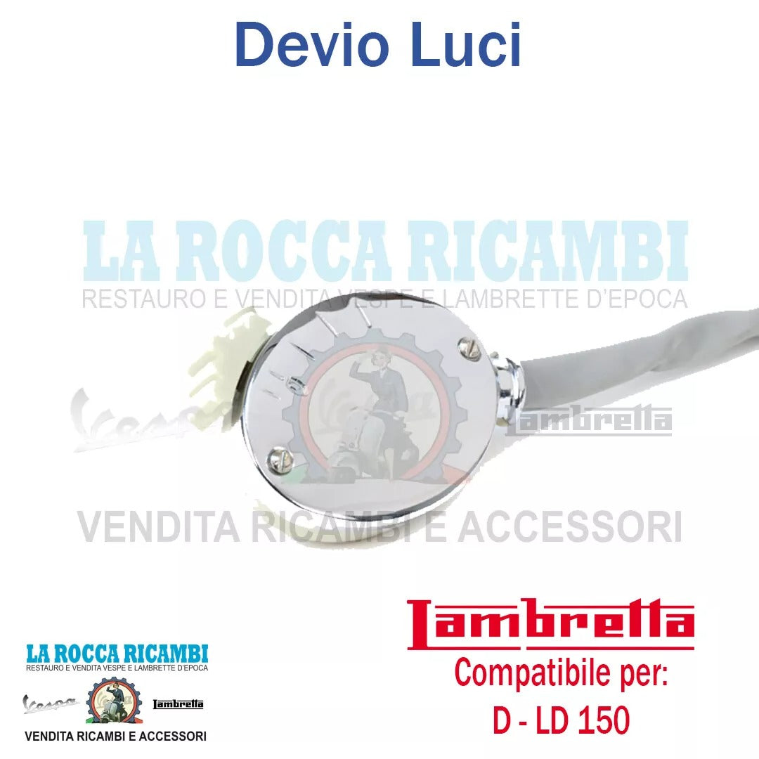 Interruttore Devio Luci Lambretta D 150 (Fondo Magazzino)