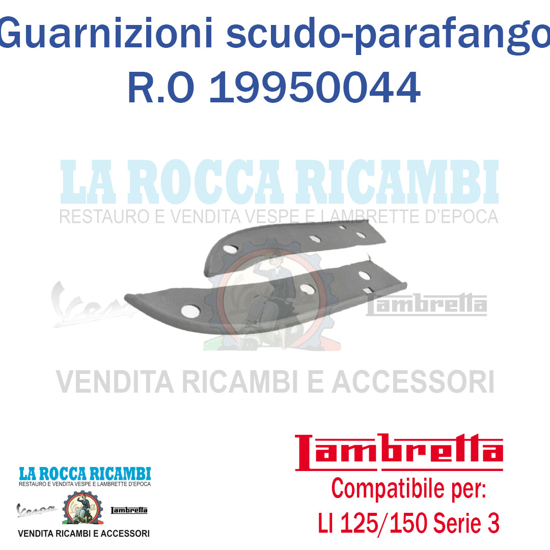 Guarnizioni Scudo / Parafango Lambretta LI 125/150 Serie 3