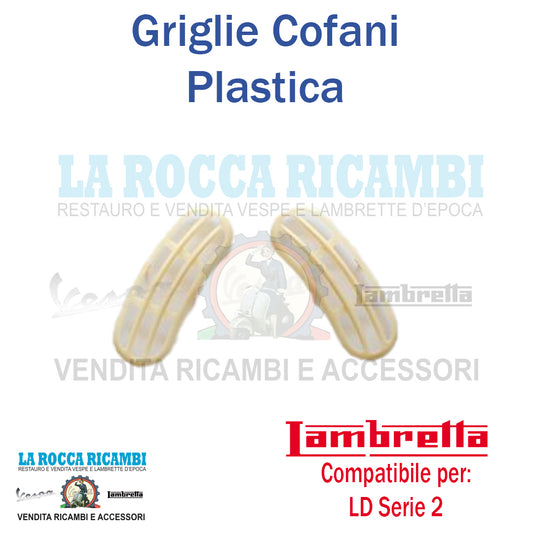 Griglie Ovali di Plastica Cofani Lambretta LD