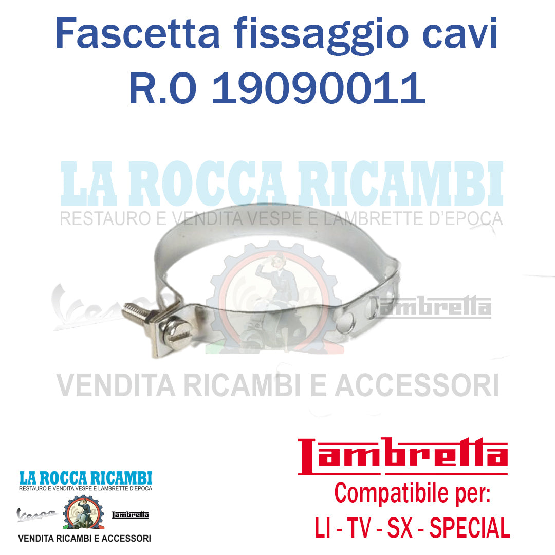 Fascetta fissaggio cavi al telaio Lambretta LI - TV - SPECIAL - SX