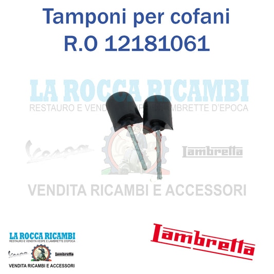 Tamponi per cofani / scocche Lambretta LD 125 / 150 R.O 12181061