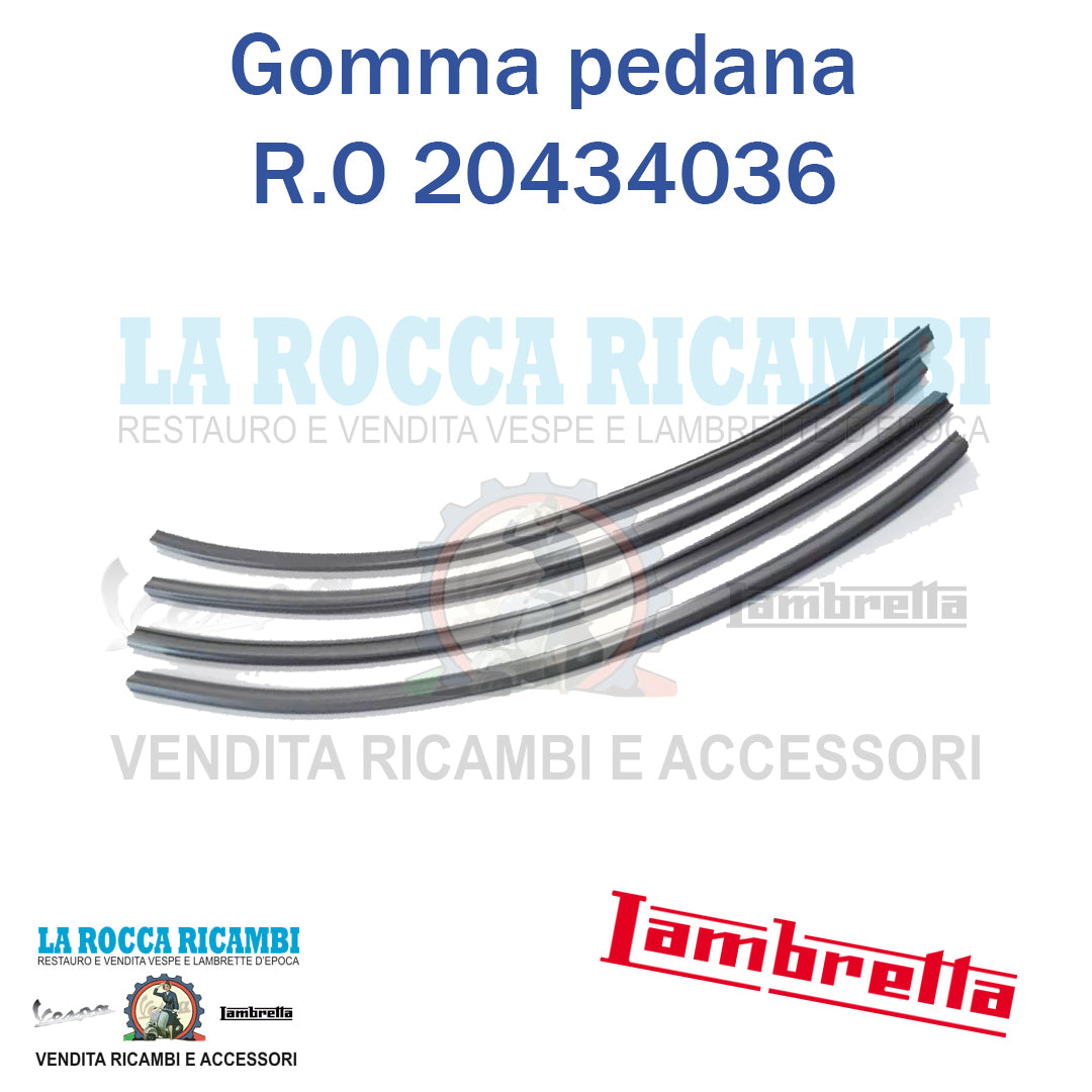 Gomma profili pedana Lambretta J 50 DELUXE - R.O 20434036