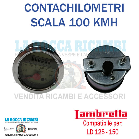 Contachilometri Lambretta LD Scala 100 KMH