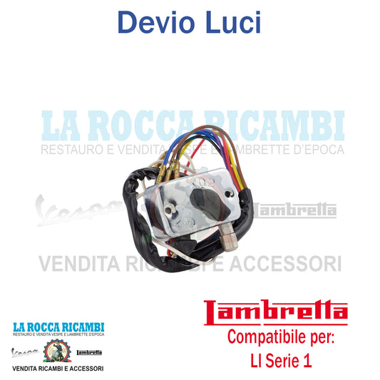 Interruttore Devio Luci Lambretta LI - TV Serie 1 - 2