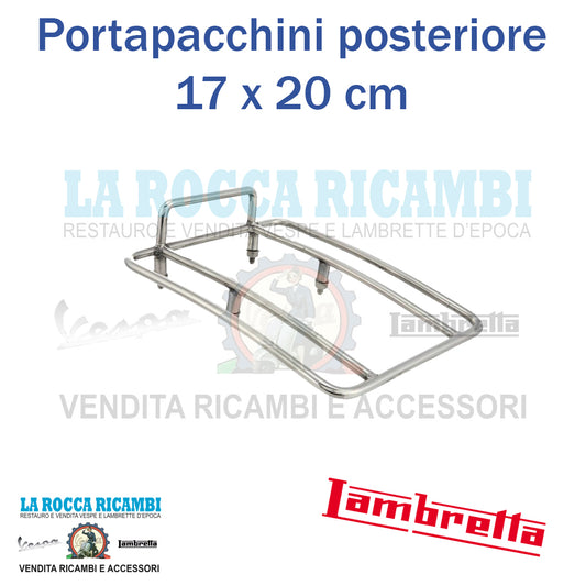 Portapacchini Posteriore Lambretta LI - TV Serie 1/2 - 17 x 20 cm