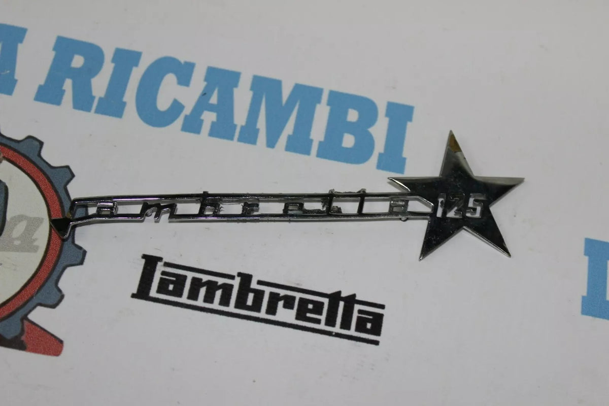 Scritta "Lambretta 125" con stellina Lambretta J 125