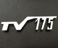 Scritta "TV 175" per fiancata laterale Lambretta TV 175 Serie 1 / 2 - R.O 15055054