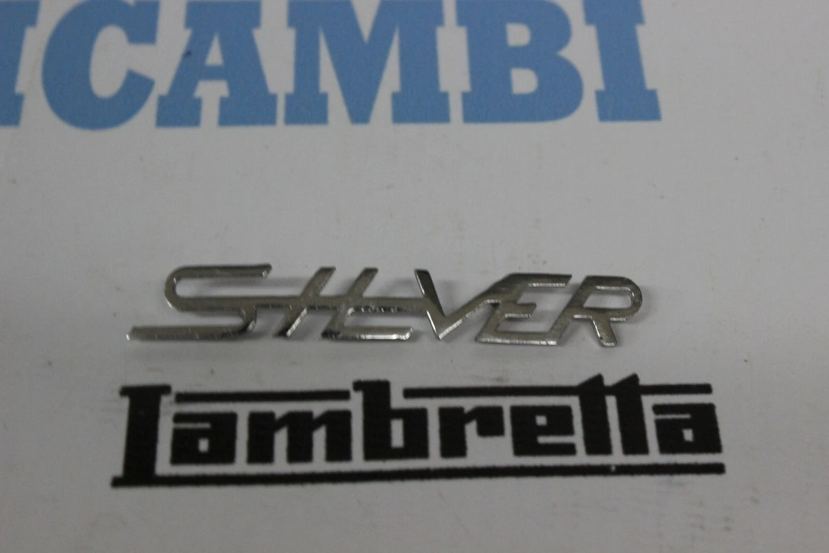 Scritta "SILVER" Scudo Anteriore Lambretta SPECIAL Versione Silver - R.O 19550170