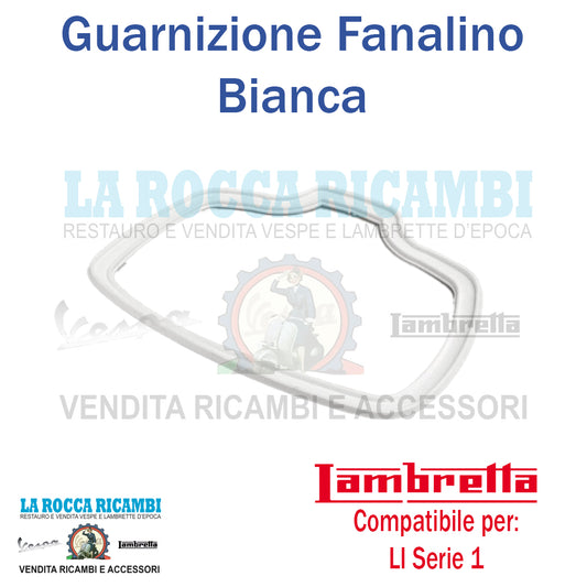 Guarnizione Fanalino Posteriore Lambretta LI Serie 1 (Colore Bianco)