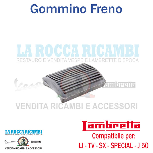 Gommino Freno Lambretta LI - TV - SX - SPECIAL - J 50/100/125 (GRIGIO)