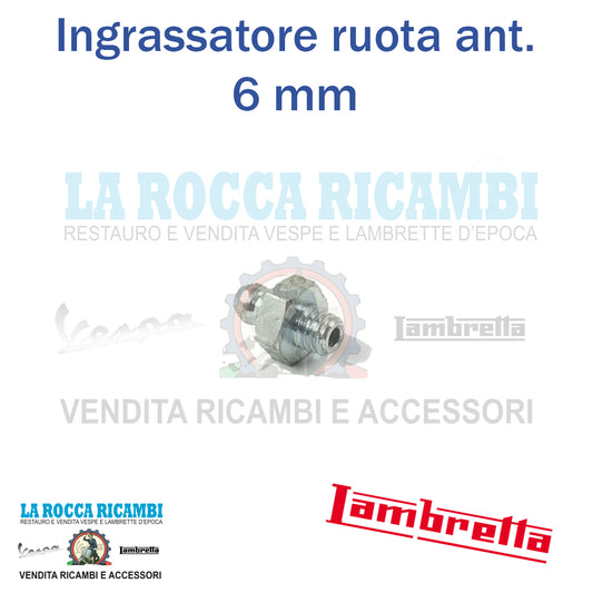 Ingrassatore 6 mm per mozzo anteriore Lambretta LI - TV - SX - SPECIAL - DL - J 50 /100 / 125