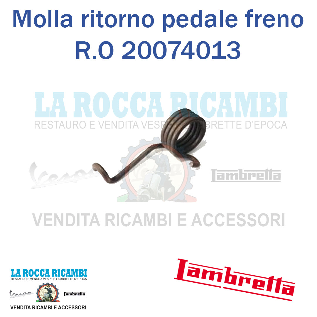 Molla Ritorno Pedale Freno Lambretta J 50 / 100 / 125 - R.O 20074013