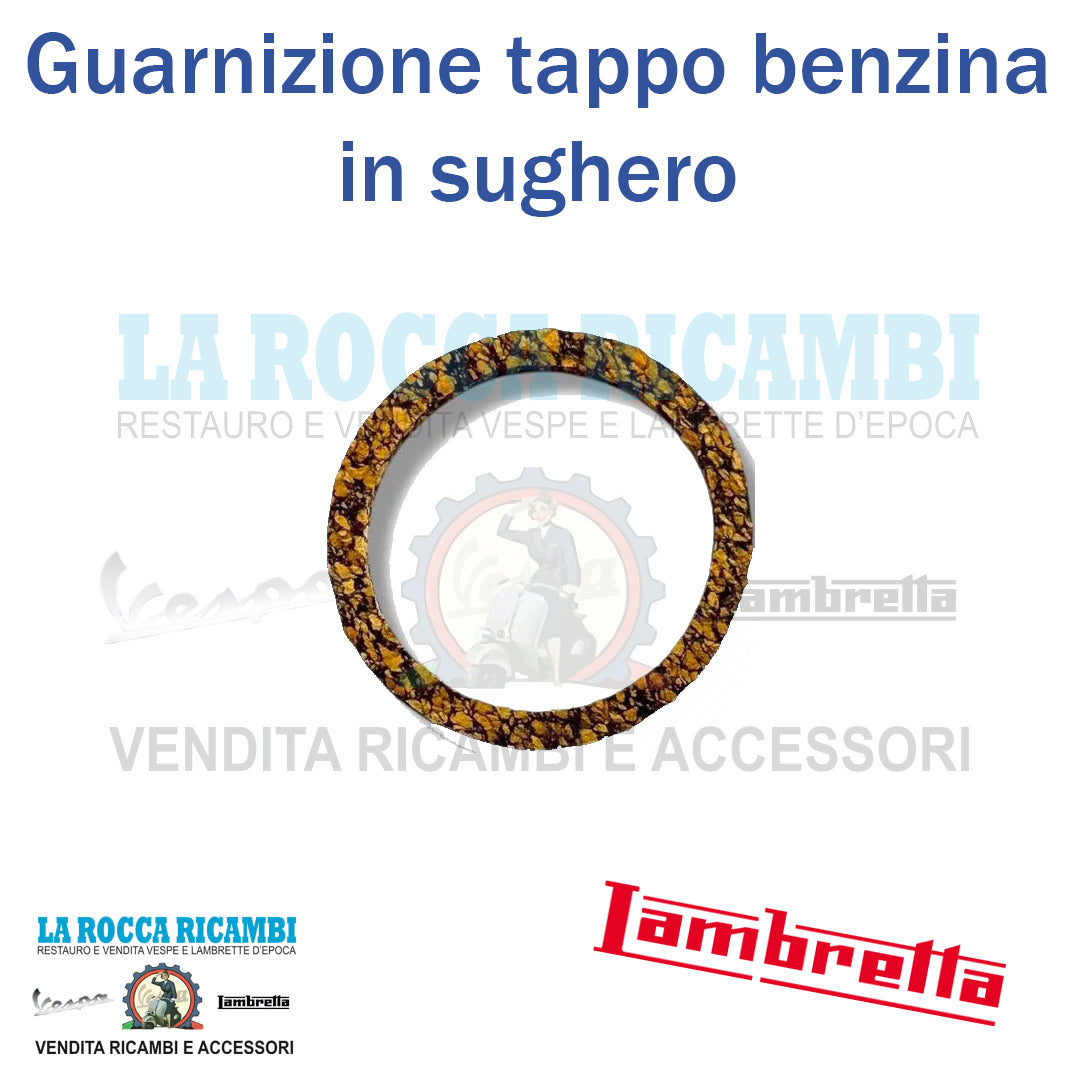 Guarnizione Tappo Benzina In Sughero Lambretta C / LC / D / LD R.O 05170116