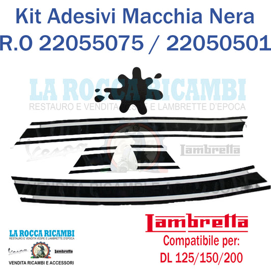 Kit Adesivi Macchia Nera Lambretta DL 125/150/200