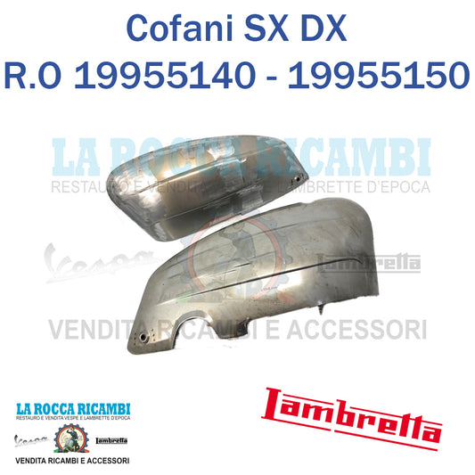 Cofani SX DX Lambretta LI 125/150 Serie 3 19955140 - 19955150