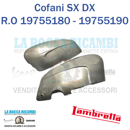 Cofani SX DX Lambretta 125 / 150 SPECIAL - TV 175 SERIE 3 - SX 150