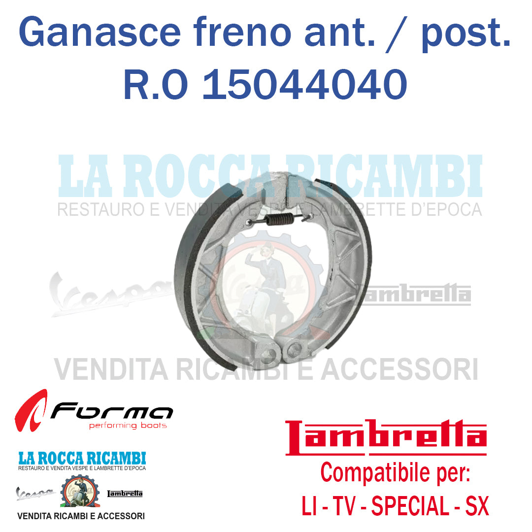 Ganasce Freno Anteriore / Posteriore Lambretta LI - TV - SX - SPECIAL