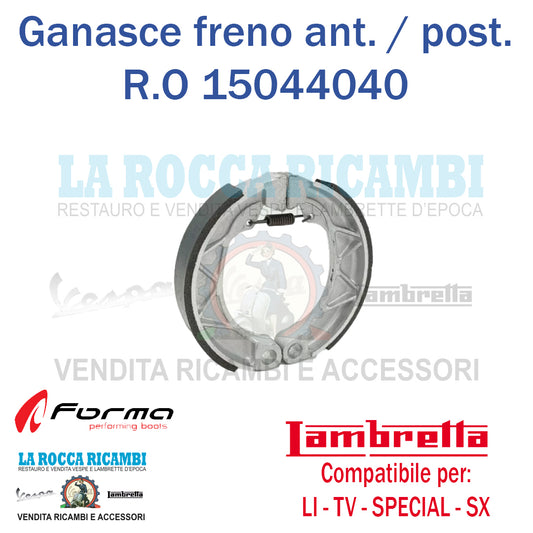 Ganasce Freno Anteriore / Posteriore Lambretta LI - TV - SX - SPECIAL