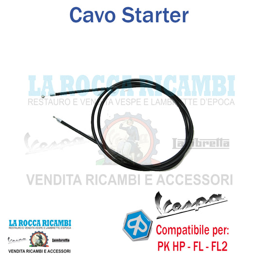 CAVO TRASMISSIONE STARTER ARIA PIAGGIO VESPA PK HP -  FL - FL2 50 RIF ORIG 267084