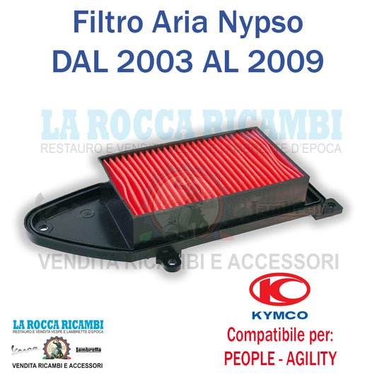 Filtro Aria KYMCO PEOPLE 125-150 - AGILITY - MALAGUTI CIAK 150 DAL 2003 AL 2009