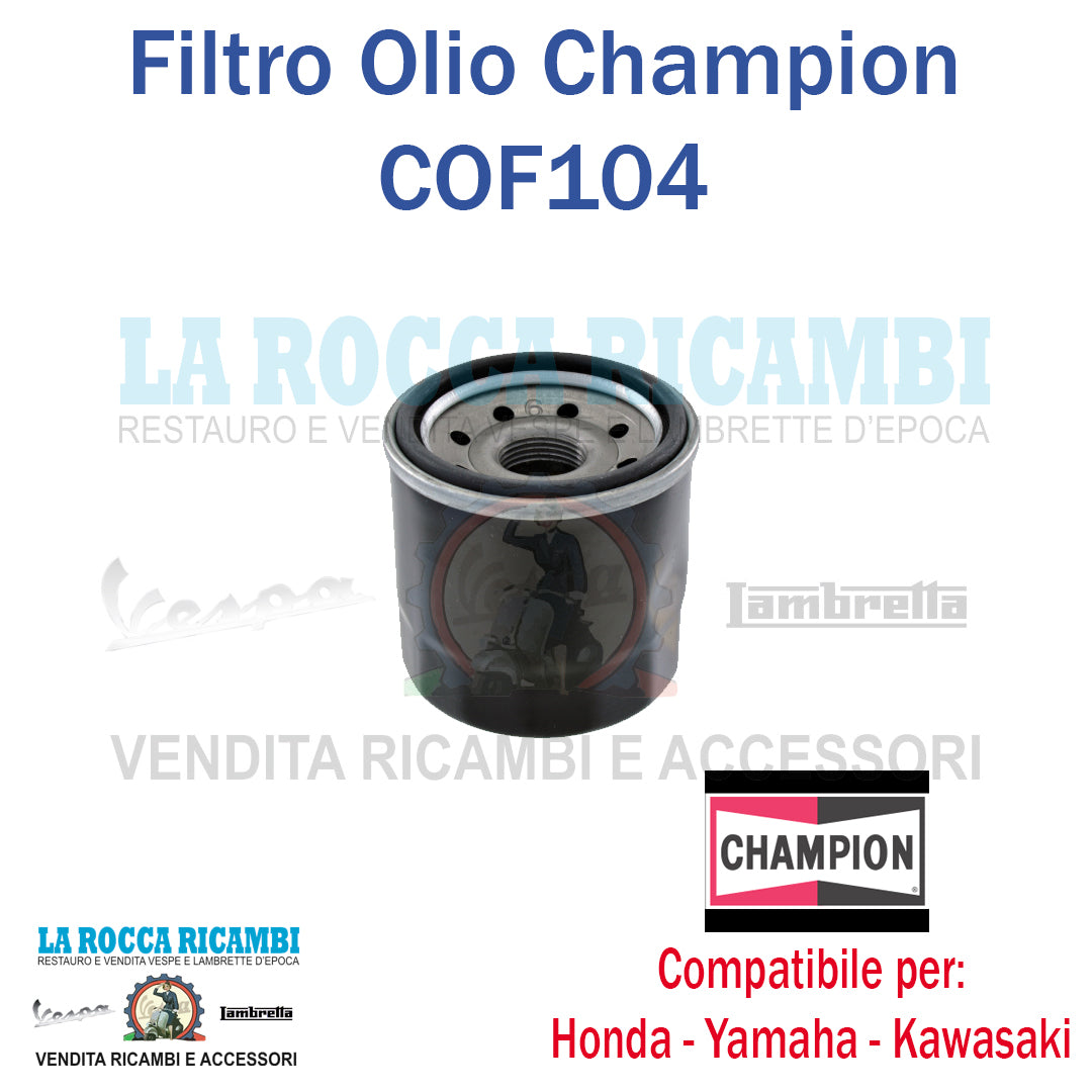 Filtro Olio HONDA SH i Sporty (ABS) 300 - KAWASAKI - HONDA CBR 600 - YAMAHA MT 09 ABS