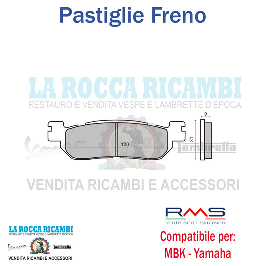 Pastiglie Freno Posteriore MAJESTY 250