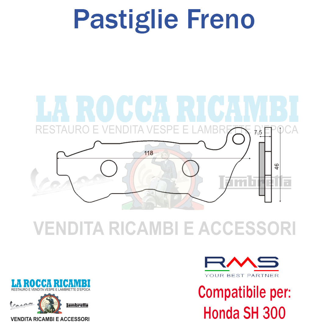 Pastiglie Freno Anteriori HONDA SH 300