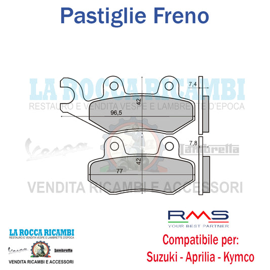 Pastiglie Freno Anteriori SUZUKI ATV DAL 1998 AL 2000