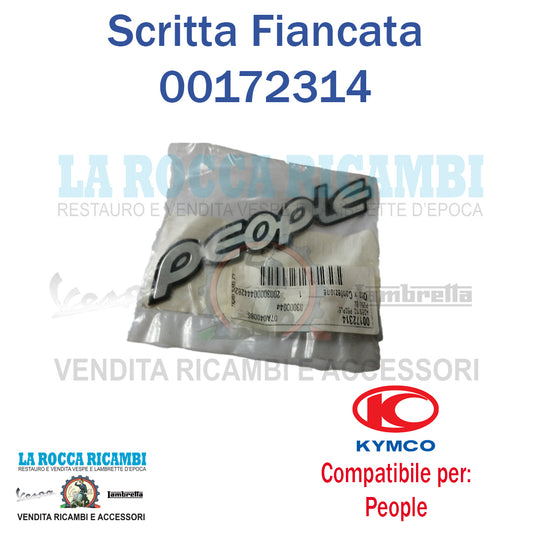 Scritta "PEOPLE" Per Fiancata KYMCO PEOPLE DAL 2006 AL 2007