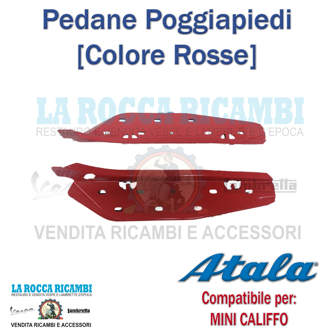 Pedane Poggiapiedi ATALA MINI CALIFFO [ROSSE]