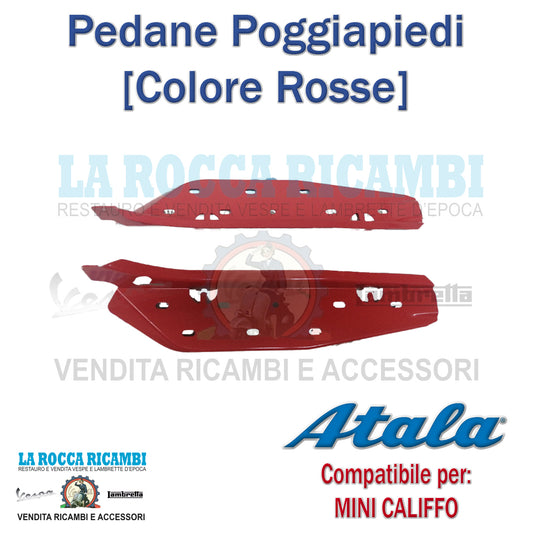 Pedane Poggiapiedi ATALA MINI CALIFFO [ROSSE]
