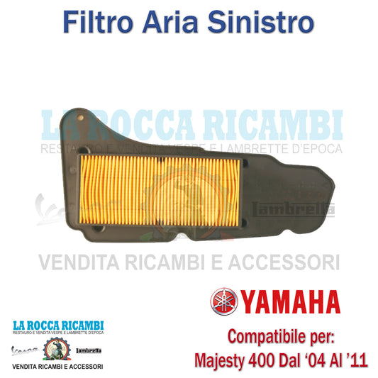 Filtro Aria Sinistro Yamaha Majesty 400 DAL 2004 AL 2011