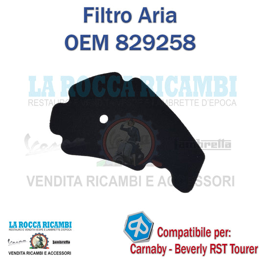 FILTRO ARIA FM PIAGGIO CARNABY BEVERLY RST TOURER CRUISER MP3