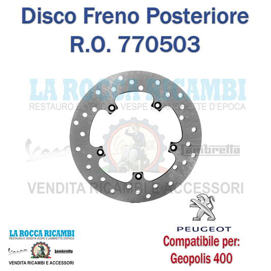 Disco freno posteriore Peugeot Geopolis 400cc r.o.770503