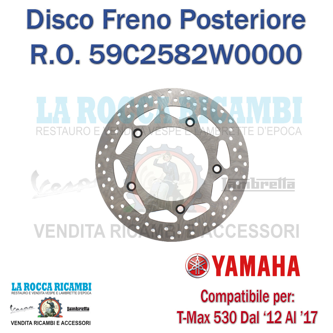 Disco freno posteriore Yamaha T-Max 530 12-17